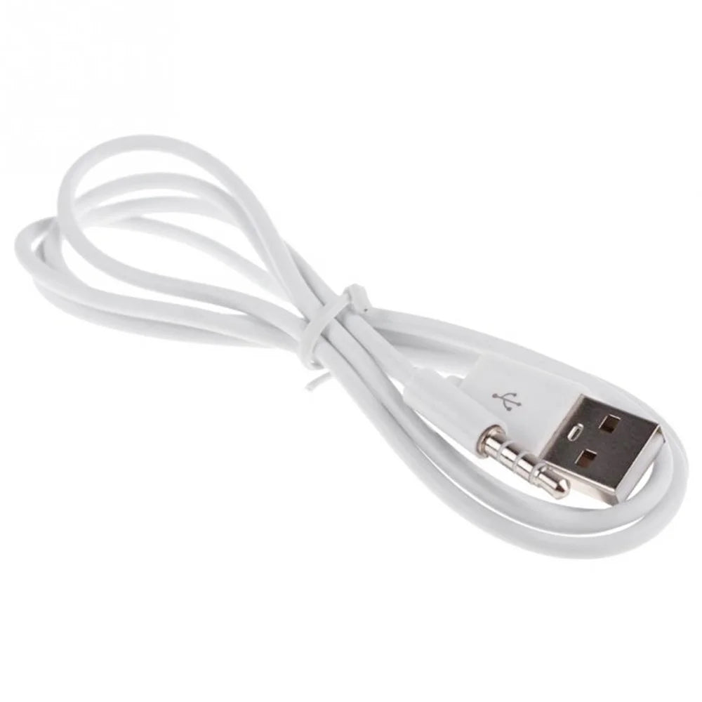 1m Anti-interference 3.5mm Male AUX Audio Jack to USB 2.0 Male Converter Cable - 2