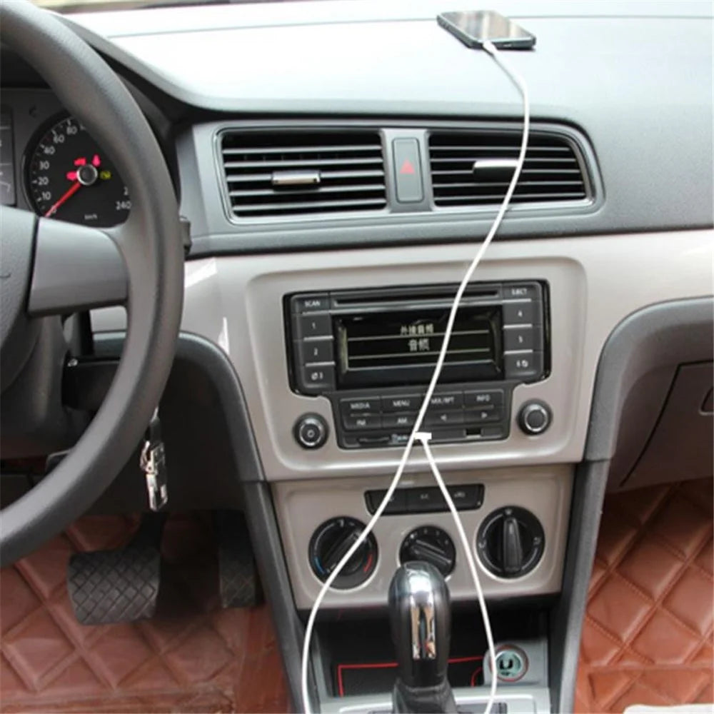 1m Anti-interference 3.5mm Male AUX Audio Jack to USB 2.0 Male Converter Cable - 4