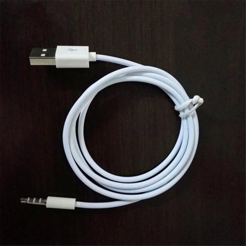 1m Anti-interference 3.5mm Male AUX Audio Jack to USB 2.0 Male Converter Cable - 5
