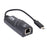 CY UC-064 Type-C Male to 1000Mbps Gigabit Ethernet Network LAN Adapter for Laptop - Black - 3