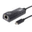 CY UC-064 Type-C Male to 1000Mbps Gigabit Ethernet Network LAN Adapter for Laptop - Black - 5