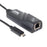 CY UC-064 Type-C Male to 1000Mbps Gigabit Ethernet Network LAN Adapter for Laptop - Black - 6