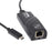 CY UC-064 Type-C Male to 1000Mbps Gigabit Ethernet Network LAN Adapter for Laptop - Black - 7