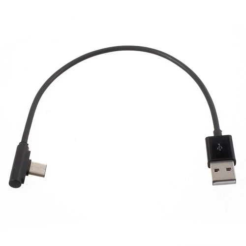 0.2m 90-degree Angled USB Type C USB Charging Data Cable for Samsung Huawei Xiaomi etc - 1