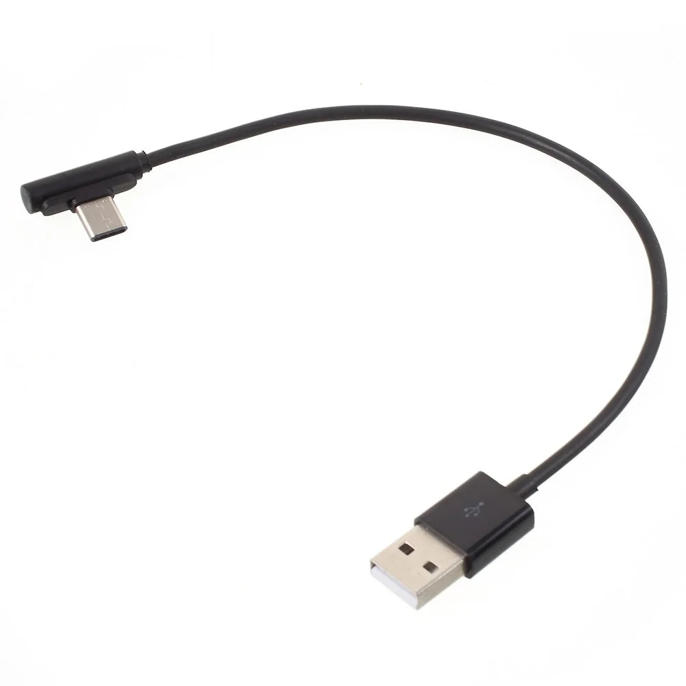0.2m 90-degree Angled USB Type C USB Charging Data Cable for Samsung Huawei Xiaomi etc - 2