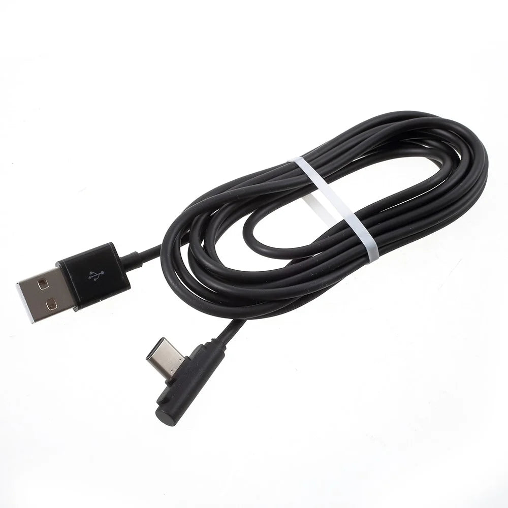 2m 90-degree Angled USB Type C USB Charging Sync Cable for Samsung Huawei Xiaomi etc - 1