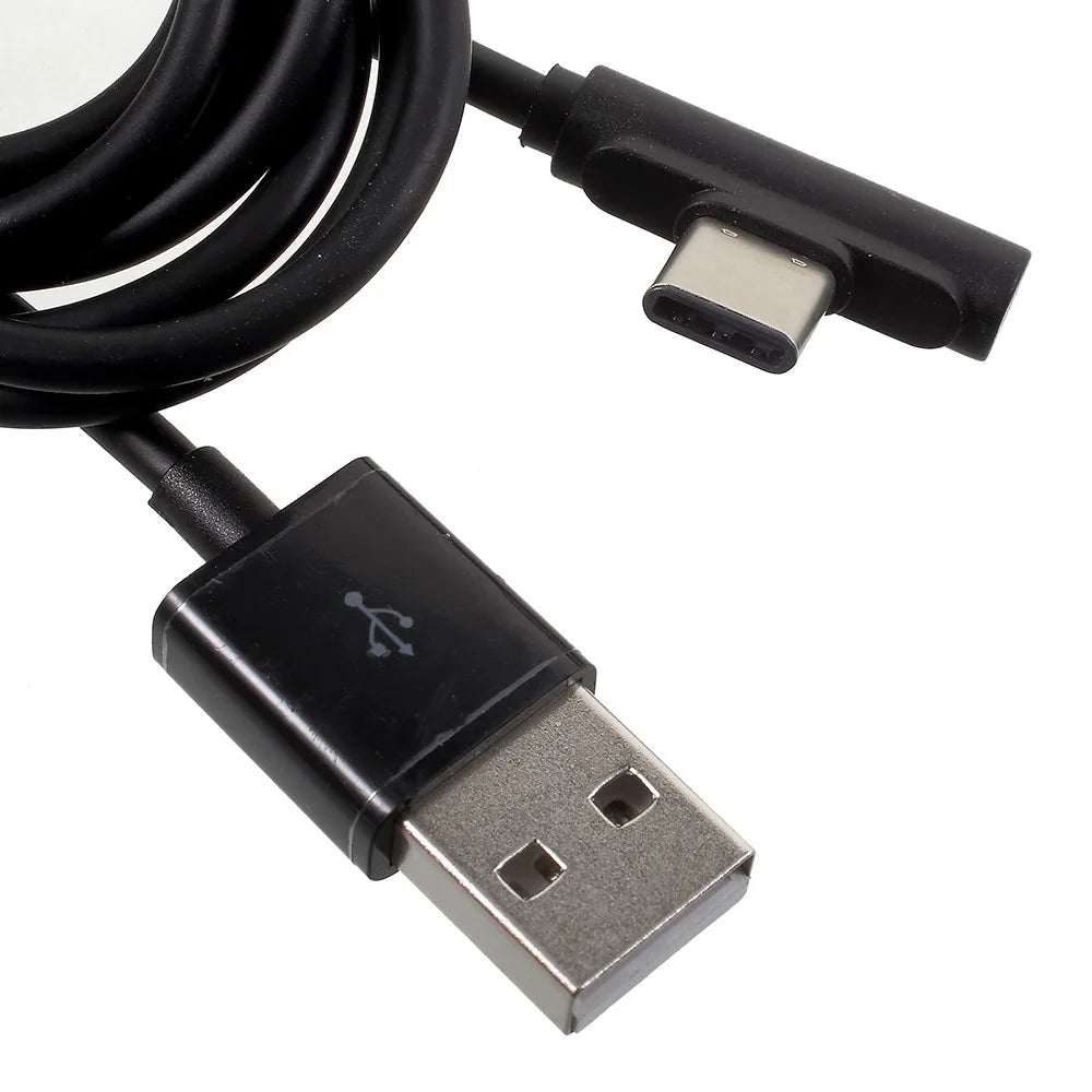 2m 90-degree Angled USB Type C USB Charging Sync Cable for Samsung Huawei Xiaomi etc - 2