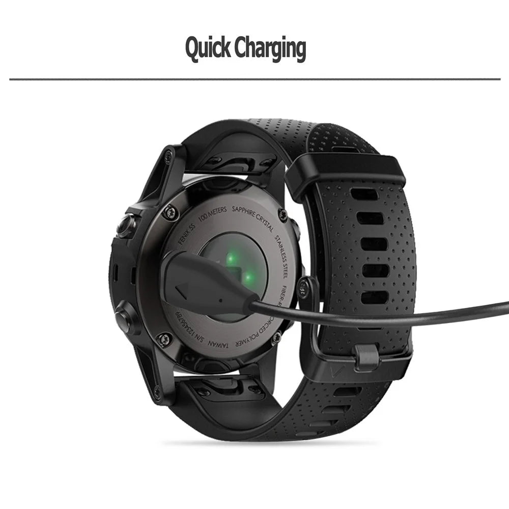 1m Charge Cable for Garmin Fenix 5S / 5 / 5X / Forerunner 158 / Venu 2 Smart Watch Charging Cord - 5
