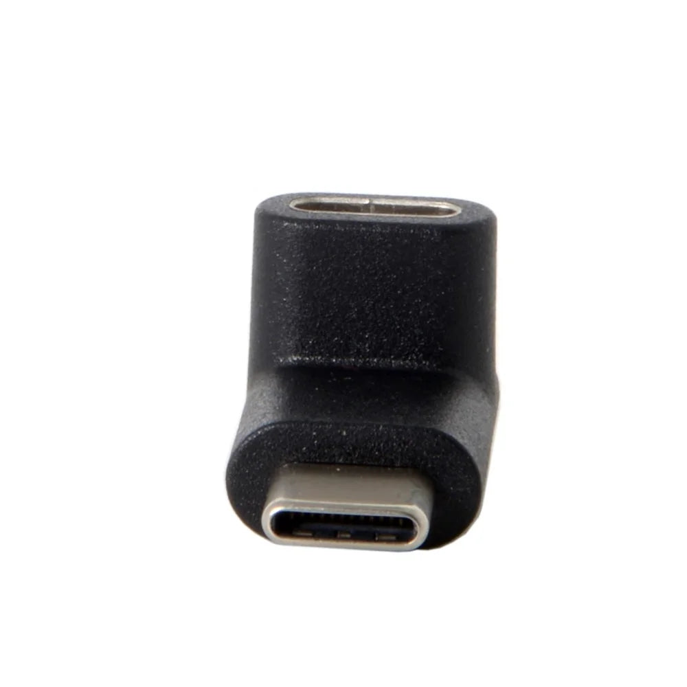 90 Degree Up or Down Angled Reversible USB 3.1 Type-C Male to Female Extension Adapter for Laptop, Phone - 5