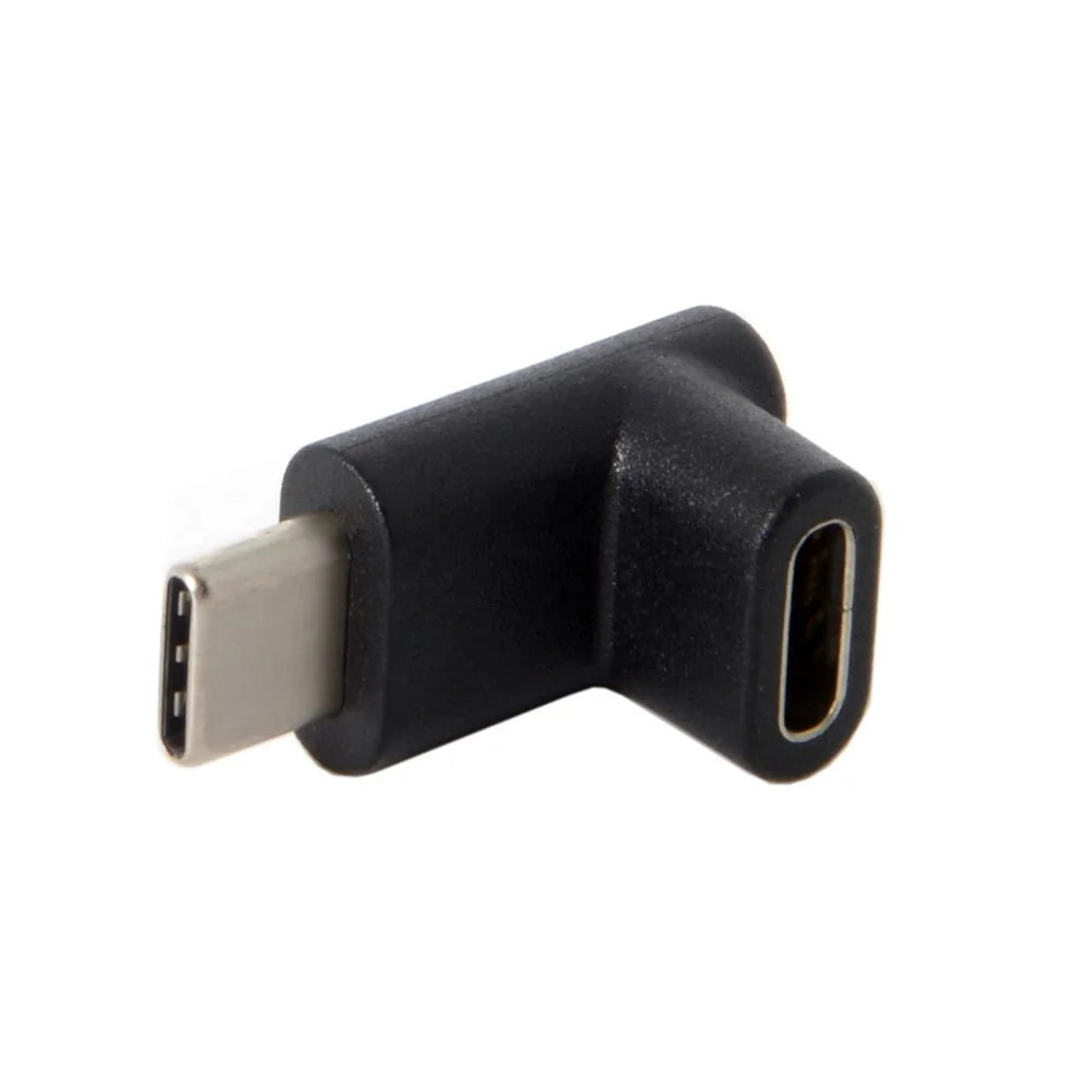 90 Degree Up or Down Angled Reversible USB 3.1 Type-C Male to Female Extension Adapter for Laptop, Phone - 6