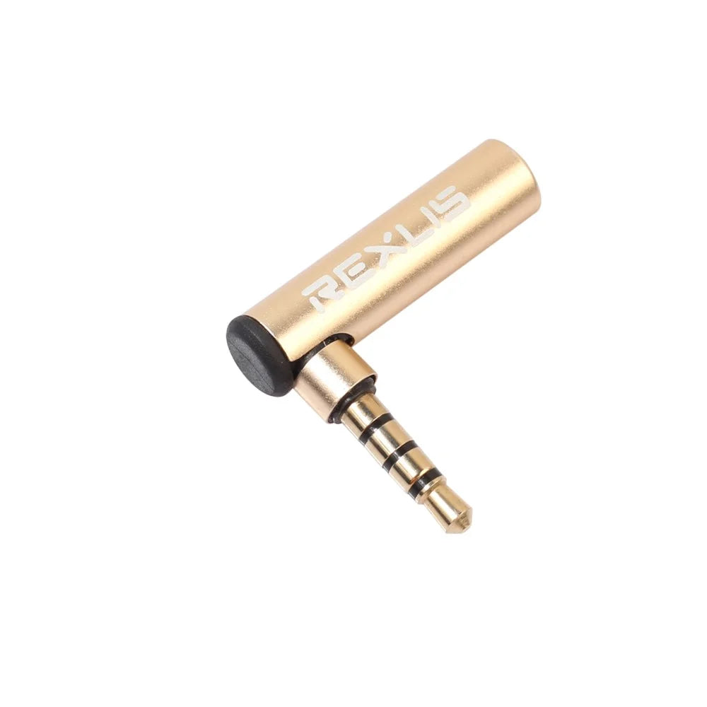 3.5mm Male to Female 90 Degree Right Angle Audio Adapter for Microphone Jack Stereo Connector - 6