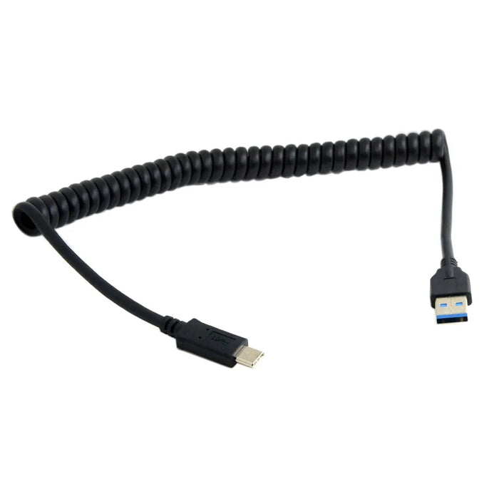 CY UC-080 USB-C Male to USB3.0 A Male Spring Cable - 7