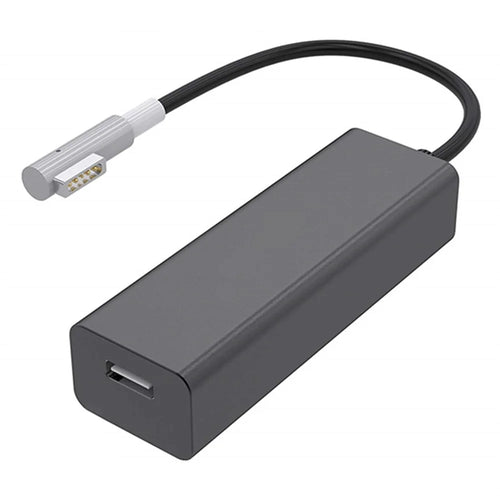 Type-C to 85W / 60W for Compatible with MagSafe 1 L-Tip Cable Converter Support 87W Power Adapter - Black - 1