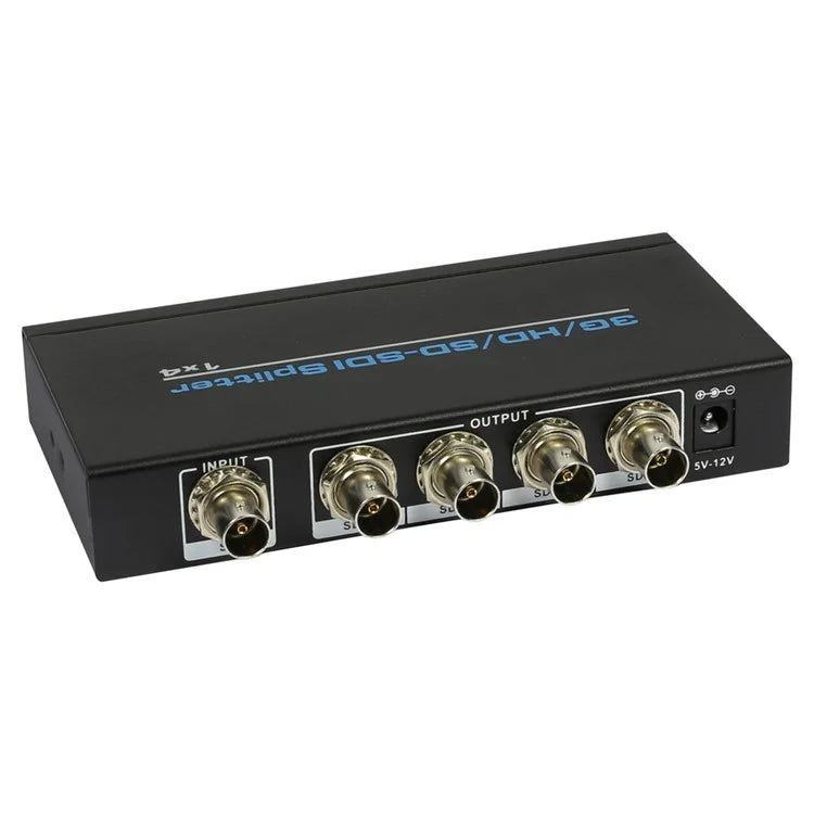 SDI Splitter 1x4 Supports 3G-SDI, HD-SDI, SD-SDI (1 Input and 4 Outputs) - AU Plug - 1