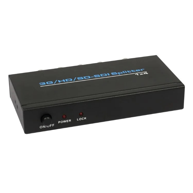 SDI Splitter 1x4 Supports 3G-SDI, HD-SDI, SD-SDI (1 Input and 4 Outputs) - AU Plug - 4