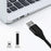 For iPhone 15 Series Type-C Cable, 1.8m Nylon Weaving 3A Type-C USB 3.0 Data Transfer Charging Cable for Xiaomi Huawei - Black - 5