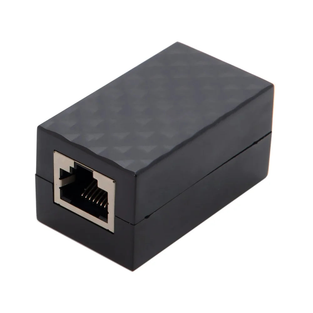 CY UT-013 RJ45 UTP STP CAT6 CAT5e Female to Female Network LAN Adapter Extender with Lightning Protection & Shield - 2