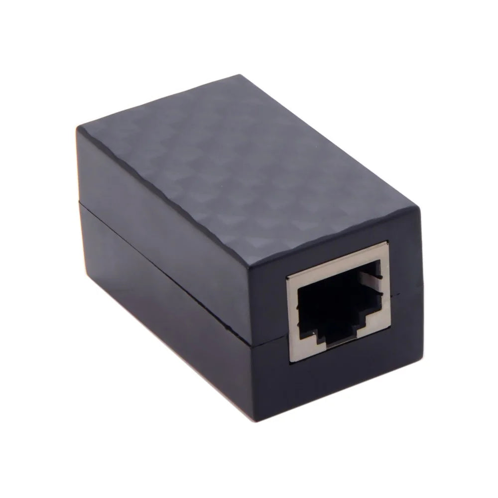 CY UT-013 RJ45 UTP STP CAT6 CAT5e Female to Female Network LAN Adapter Extender with Lightning Protection & Shield - 3