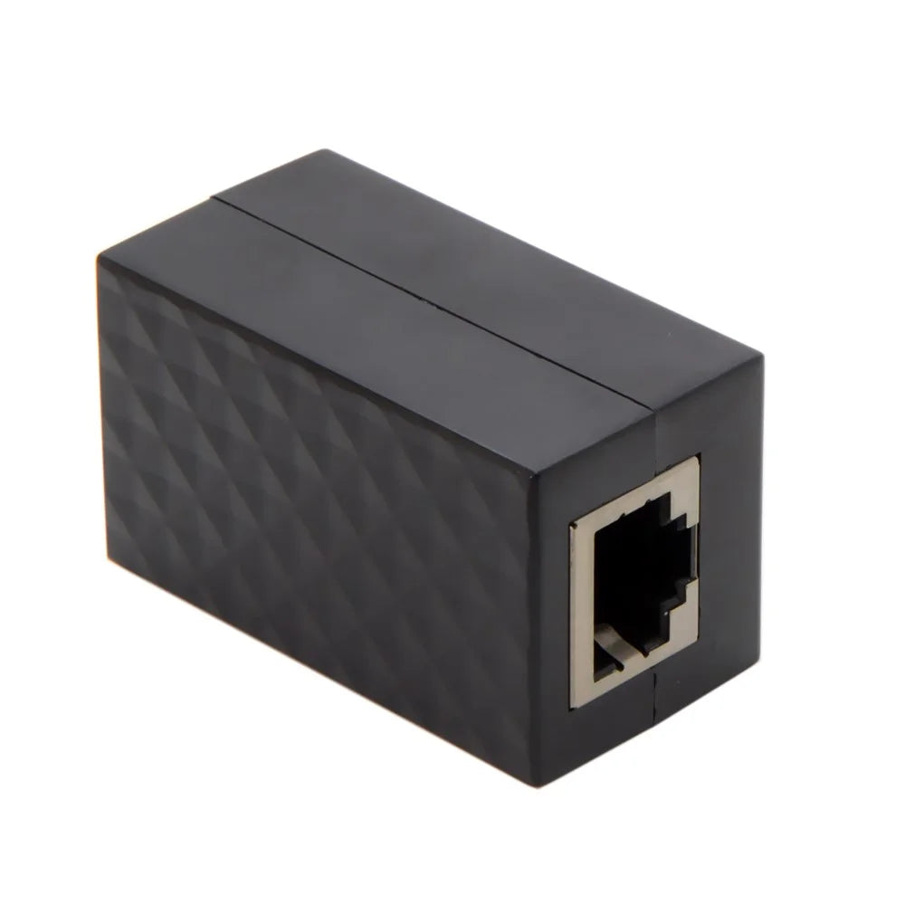 CY UT-013 RJ45 UTP STP CAT6 CAT5e Female to Female Network LAN Adapter Extender with Lightning Protection & Shield - 4