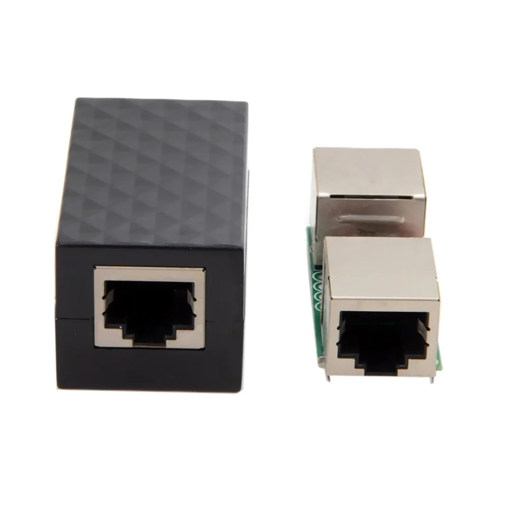 CY UT-013 RJ45 UTP STP CAT6 CAT5e Female to Female Network LAN Adapter Extender with Lightning Protection & Shield - 6
