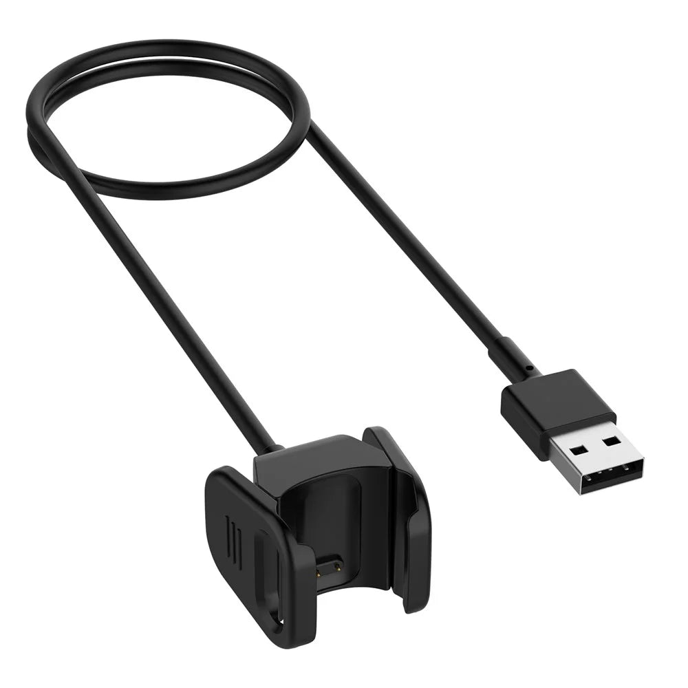 For Fitbit Charge 3/4 55cm USB Charging Cable Cord Clip Watch Charger Dock - 1