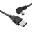CY U2-057-LE Mini USB B Type 5pin Male Left Angled 90 Degree to USB 2.0 Male Data Cable (5M) - 4
