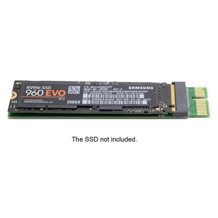 NGFF M-key NVME AHCI SSD to PCI-E 3.0 1x x1 Vertical Adapter for XP941 SM951 PM951 960 EVO SSD - 7