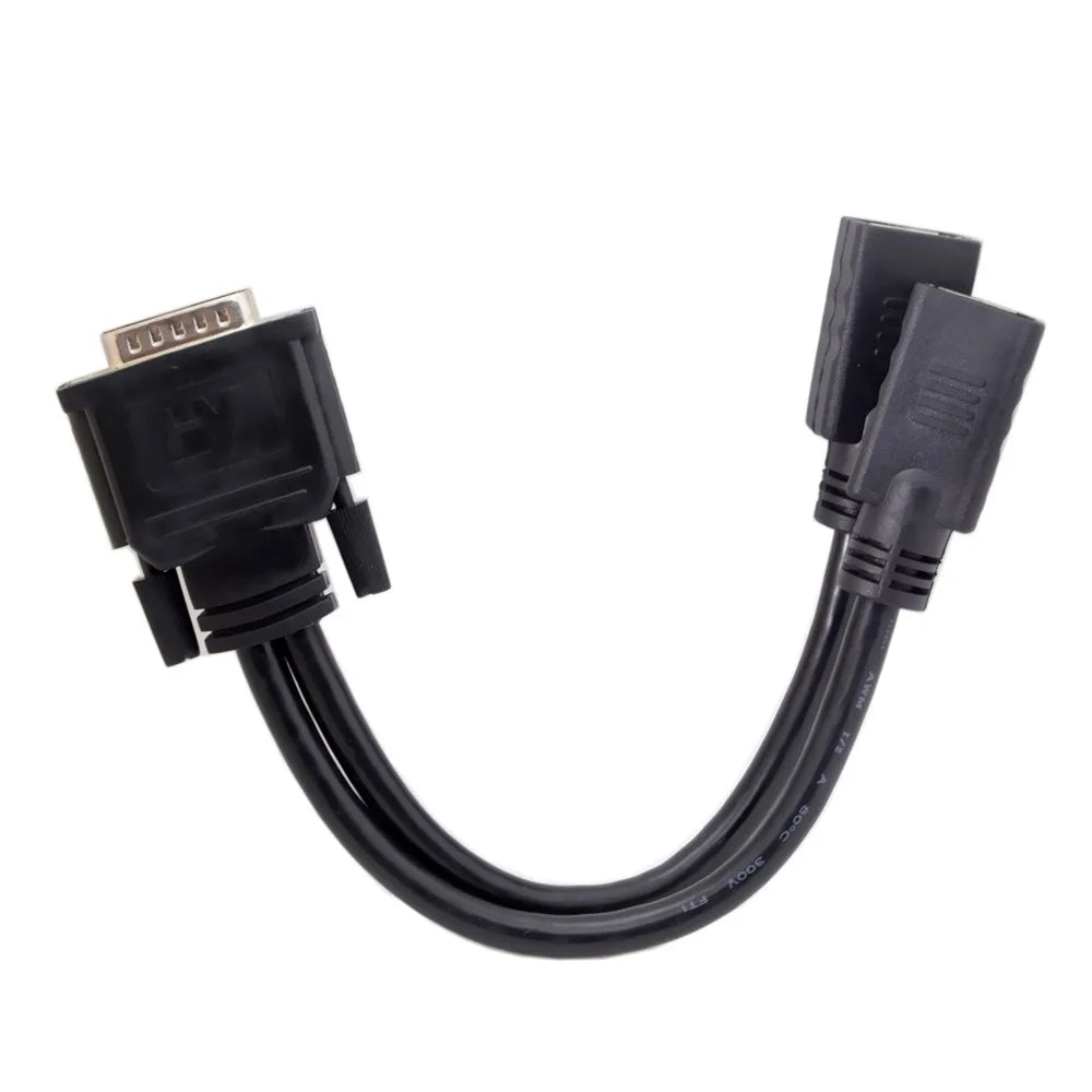 DMS-59Pin Male to Dual DP Displayport Female Splitter Extension Cable for PC Graphics Card - 6