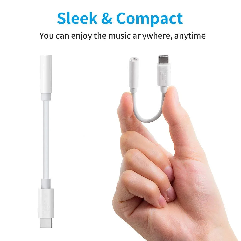 Type-C USB-C to Female 3.5mm Headphone Jack Adapter for iPad Pro 12.9-inch (2018) / Pro 11-inch (2018) / Huawei P20 / P20 Pro Etc. - 2