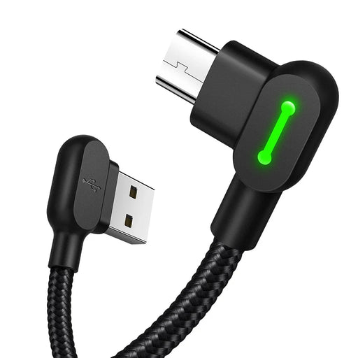 MCDODO CA-5772 90 Degree Angle 1.8m Nylon Braided Micro USB Charge Sync Gaming Cable - 2