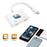 USB C Double Type-C Splitter Digital Audio Charging Adapter Converter Support PD Fast Charge - White - 5