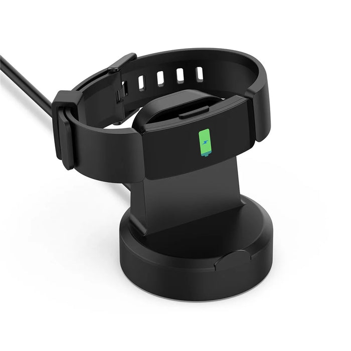 1m Smart Bracelet Charging Cable Magnetic Cradle Station Dock Holder Mount for Fitbit Inspire / Inspire HR - Black - 4