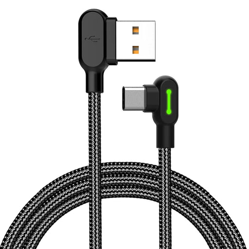 MCDODO CA-5282 Button Series for iPhone 15 Series Nylon Braided 1.8M Type-C USB Data Sync Charging Cable - Black - 1