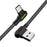 MCDODO CA-5282 Button Series for iPhone 15 Series Nylon Braided 1.8M Type-C USB Data Sync Charging Cable - Black - 2