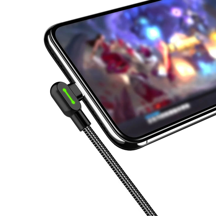 MCDODO CA-5282 Button Series for iPhone 15 Series Nylon Braided 1.8M Type-C USB Data Sync Charging Cable - Black - 4