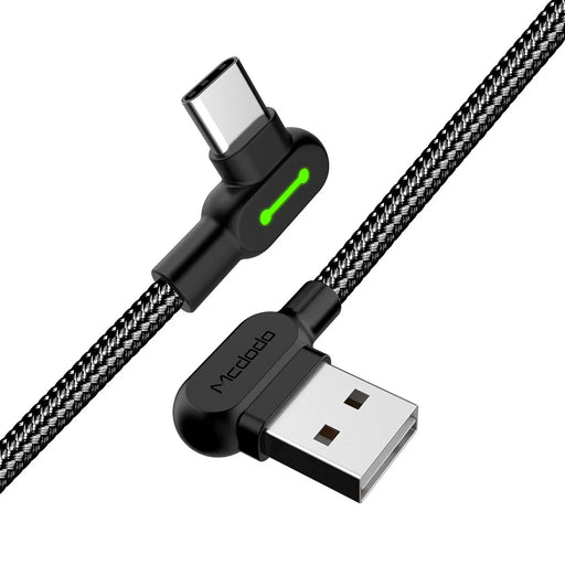 MCDODO CA-5280 Button Series for iPhone 15 Series Nylon Braided 0.5M Type-C USB Data Sync Charger Cable - Black - 2