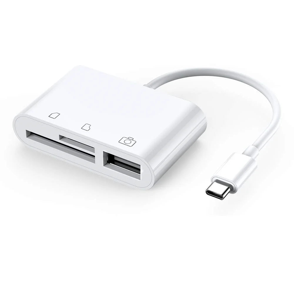 Type-C to SD/TF Card Reader USB OTG Hub Adapter - 1