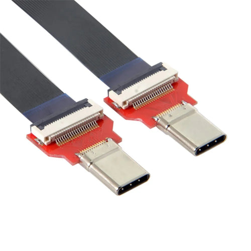 20cm FPC Flat USB 3.1 Type-C USB-C Male to Male Data Cable for MacBook & Laptop & Phone & Drive - 1