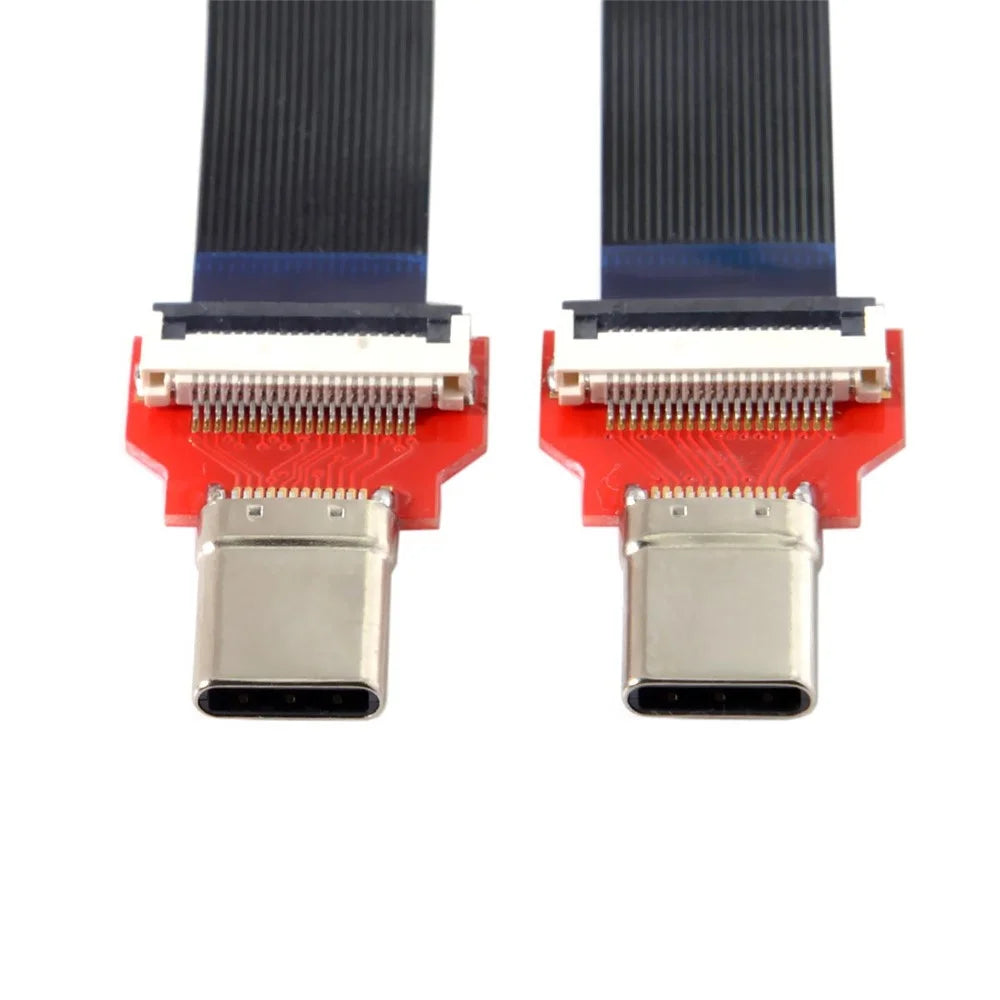 20cm FPC Flat USB 3.1 Type-C USB-C Male to Male Data Cable for MacBook & Laptop & Phone & Drive - 3