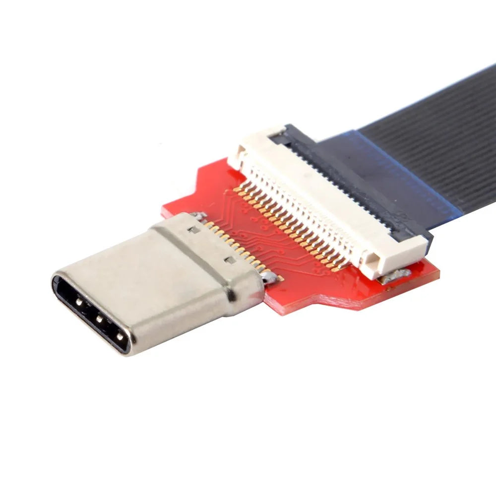 20cm FPC Flat USB 3.1 Type-C USB-C Male to Male Data Cable for MacBook & Laptop & Phone & Drive - 7