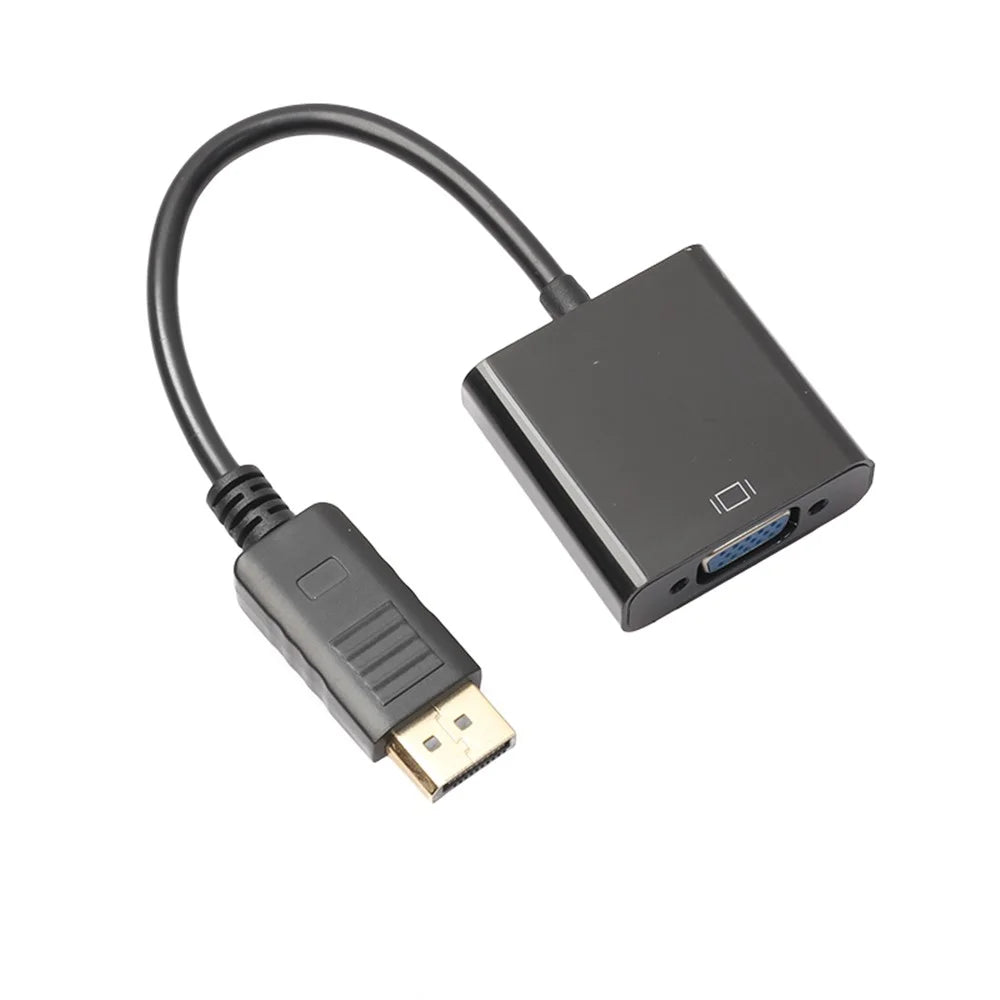 DisplayPort DP Male to VGA Female Video Converter Adapter Cable for PC Laptop TV 20CM - 2