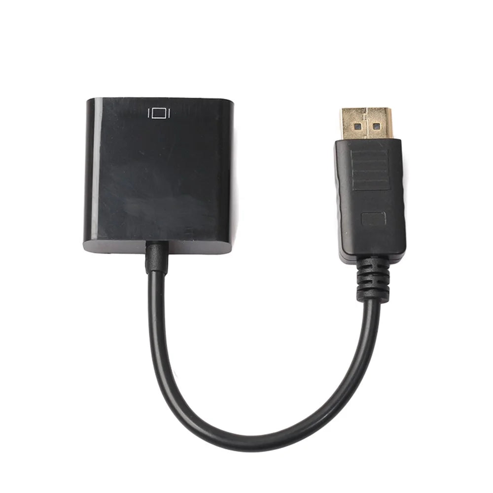 DisplayPort DP Male to VGA Female Video Converter Adapter Cable for PC Laptop TV 20CM - 5