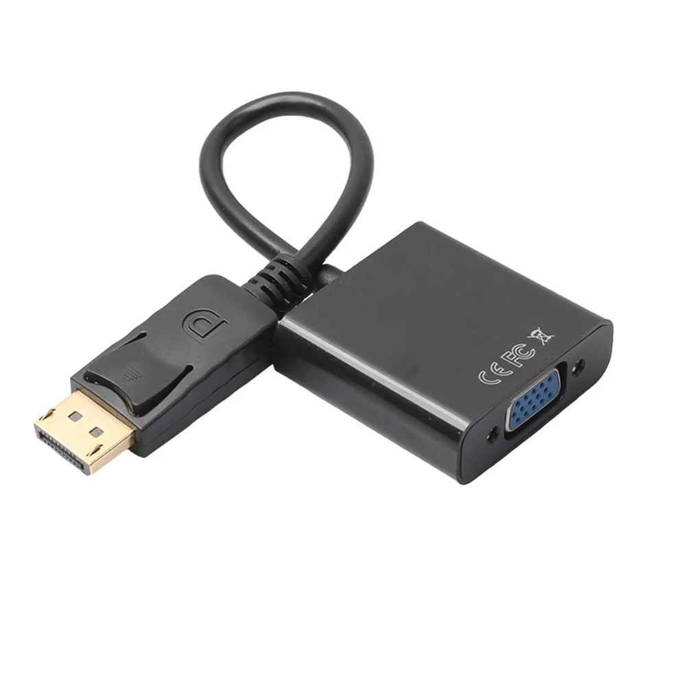 DisplayPort DP Male to VGA Female Video Converter Adapter Cable for PC Laptop TV 20CM - 6
