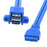 Stackable USB 3.0 Female Panel Type to Motherboard 20Pin Header Cable Dual Ports 50cm - 6