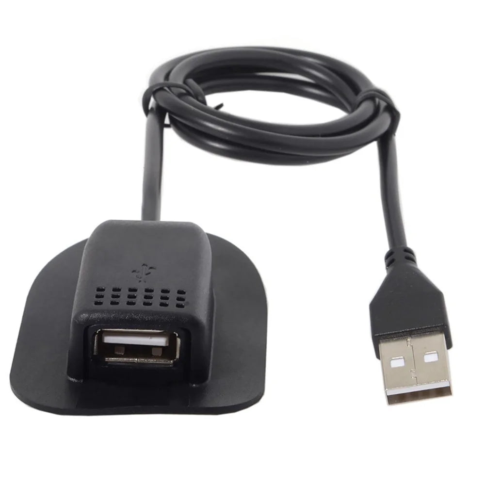 USB Male to USB Mount Female Cable Practical Convenient Outdoor Travel Camping External - 1