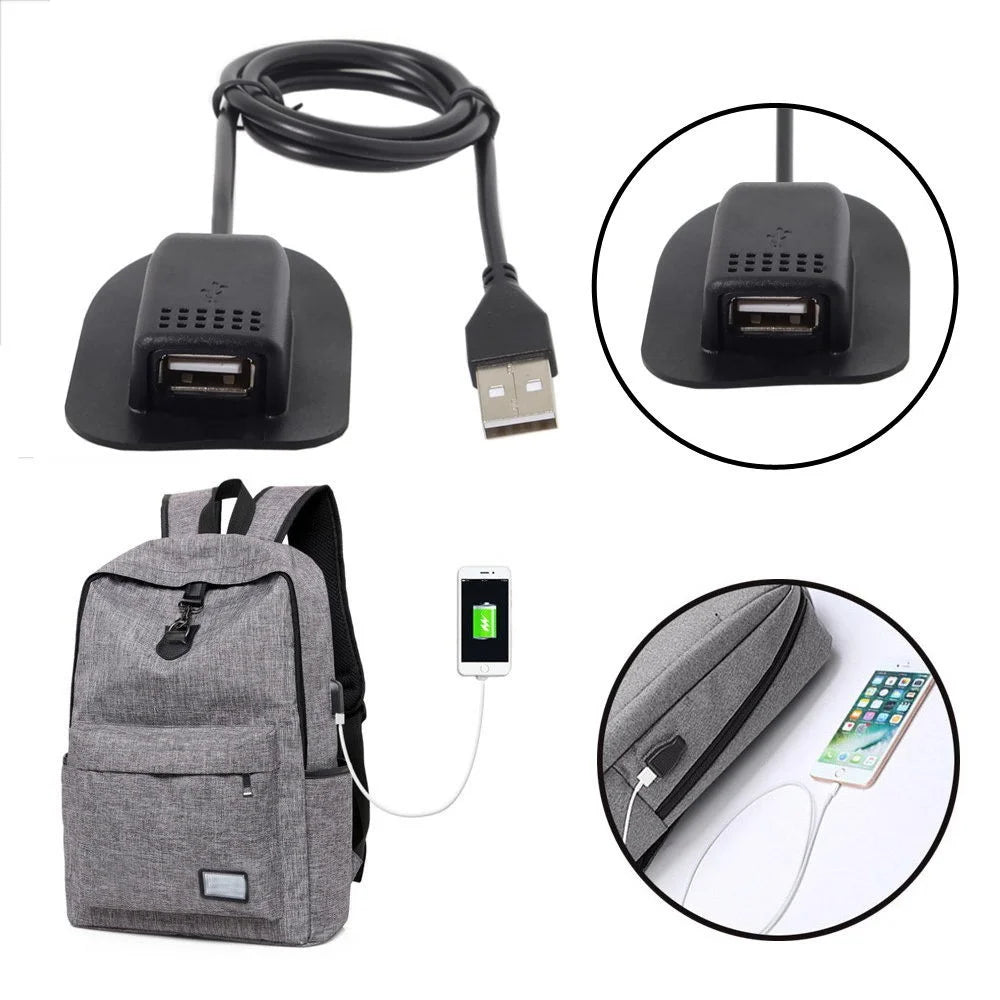 USB Male to USB Mount Female Cable Practical Convenient Outdoor Travel Camping External - 2