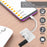 Type-C to RJ45 Ethernet OTG Adapter Wired LAN Card  Ethernet USB OTG HUB HD Video Adapter - White - 5
