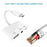 Type C to 3.5mm Headphone Jack OTG Adapter Converter USB-C to Music Audio OTG Card Reader - White - 2