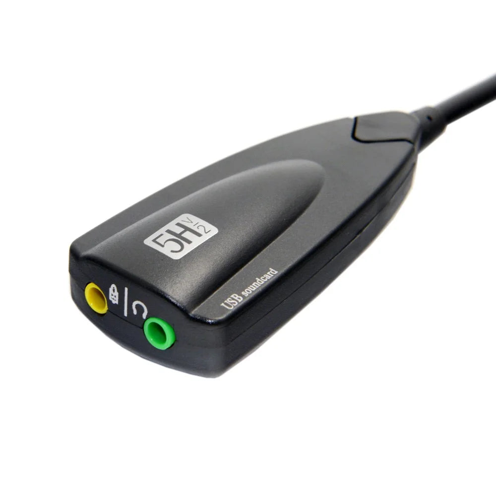 USB 2.0 Virtual 5.1 Channel 3D Audio Sound Card Controller Adapter Converter - 5