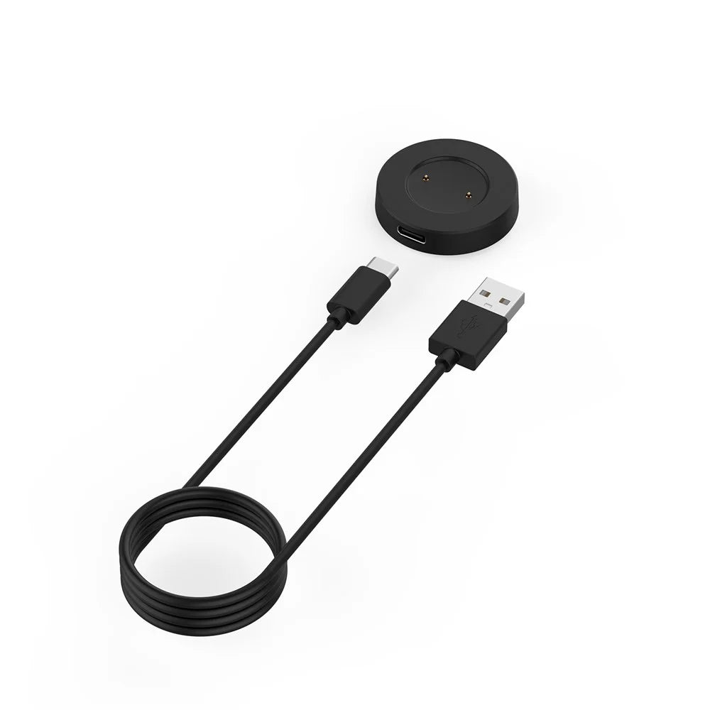 For Huawei Honor GS Pro/Watch GT Magic Magnetic 1m Charger Cable Smart Watch Charging Dock Charging Line Replacement - Black - 1